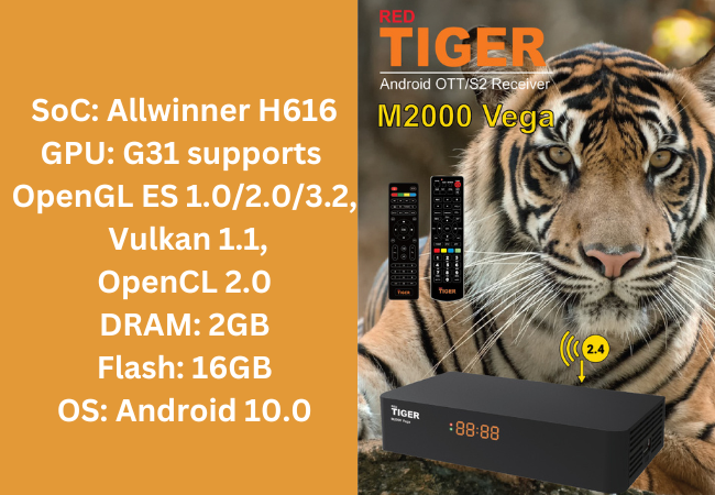 Tiger M2000 Vega (Android + S2) 